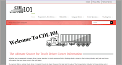 Desktop Screenshot of cdl101.com