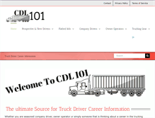 Tablet Screenshot of cdl101.com